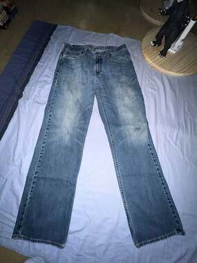 American Eagle Jeans Original Straight Blue Denim Jeans 34x34